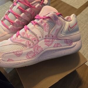 Pink Floral Nike Sneakers
